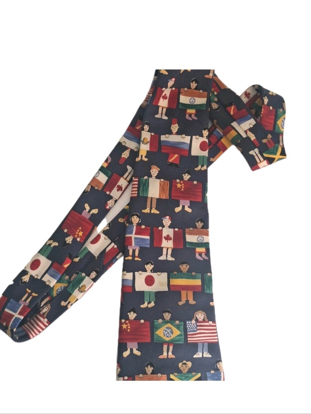 Randa Corp Silk Save The Children The Next Generation Neck Tie Blue Vintage